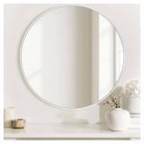 36 x 36 in. Silver Vanity Round Wall Mirror