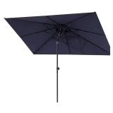 10 ft. x 6.5 ft. Navy Tilt Patio Umbrella