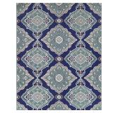 Oak Hill Teal Blue 8 ft. x 10 ft. Rug