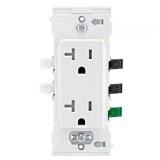 Leviton Lever Edge 20A 125V White 5-20R 10pk