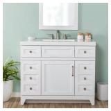 Rosedale 43 in. Single Sink Vanity, White Top