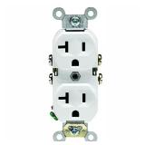 20 Amp Commercial Duplex Outlet (10-Pack)