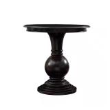 Espresso Round Accent Table