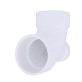 PVC DWV 90-Degree HubxHub Elbow, Lowheel Inlet