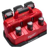 Milwaukee M18/M12 6-Port Rapid Charger 1pc