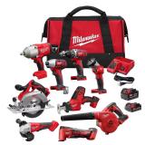 M18 Cordless 9-Tool Combo Kit, 2 Batteries *Facto