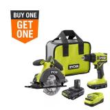 RYOBI ONE+ 18V 2-Tool Drill/Circular Saw Kit