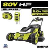 80V Brushless Cordless 30" Mower w/ Battery