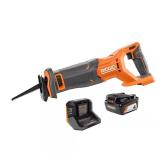RIDGID 18V Recip. Saw Kit w/ 4.0Ah Battery