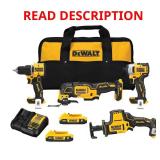 DEWALT ATOMIC 20V 4-Tool Kit (2x2Ah) (Missing Imp