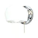 Westinghouse 1-Light Chrome White Wall Sconce