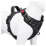 PHOEPET No-Pull Small Reflective Harness Black