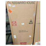 Glass warehouse door