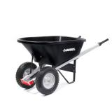 6 cu ft Poly Wheelbarrow with Flat-Free Tires