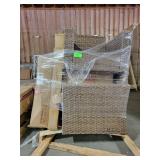 Skid lot of assorted outdoor furniture