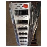 Mixed skid ramps shelving
