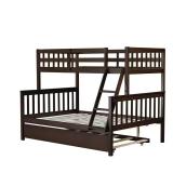 Nestfair Espresso Twin over Full Bunk Bed