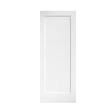 30" x 80" Shaker White Primed 1-Panel Door
