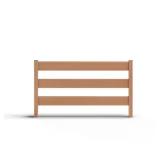 Composite 3-Board Ranch Rail 4ft Brown