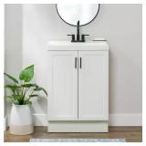 Penlee 25 in. Bath Vanity with Marble Top