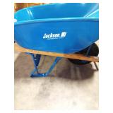 Jackson 6 cu ft Poly Wheelbarrow has dent in side