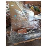 Mixed skid lot chain-link fence, 4-burner grill