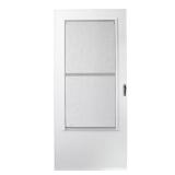 34x80 White Storm Door w/ Black Hardware
