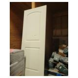 2 panel off white interior door aprox 30"x80"