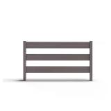 Composite 3-Board Ranch Rail, Slate Grey