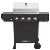 Nexgrill 4-Burner Propane Grill Black SS Lid