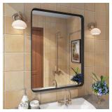 Rectangular Vanity Mirror, Matte Black