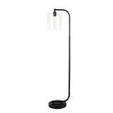 Cline 62.5-in. 1-Light Black Floor Lamp