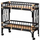 bali & pari Dalinda Rattan Kitchen Cart