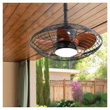 20 in. LED Outdoor Ceiling Fan with Remote
