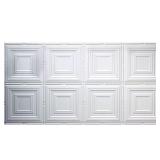 (3 PK) 2x4 Glue Up Tin Ceiling Tile Matte White