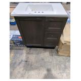 30-3/8" x 18-5/8" x 35-1/4" Vanity w/ White Top