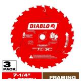 DIABLO 7-1/4" Framing Saw Blades (3-Pack)
