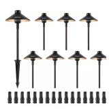 VEVOR 8PCS Low Volt Black LED Path Lights 3W