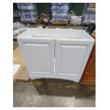 36" Bathroom Vanity White No Sink