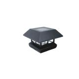Veranda 4x4 Post Cap, 7 Lumens, Black