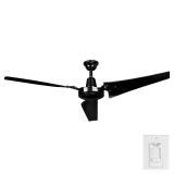 60 in. Indoor/Outdoor Black Ceiling Fan