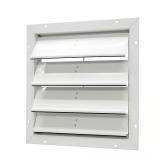 Master Flow 19.75 in. Aluminum Shutter, White