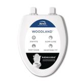 Woodland Soft Close Wood Toilet Seat, White
