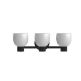 Raldric 24 in. 3-Light Black Vanity Light