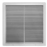 12x12 Aluminum Fixed Bar Return Grille, White