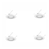 6 in. LED Trim, White, Dimmable,