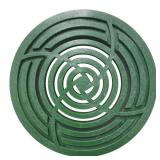 4 in. Round Green Grate