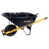 TRUE TEMPER 6 Cu Ft Steel Wheelbarrow