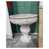 Bird bath aprox 25"H 22"W