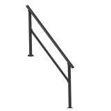 Outdoor Step Handrail Kit 36.22x3.31in Black